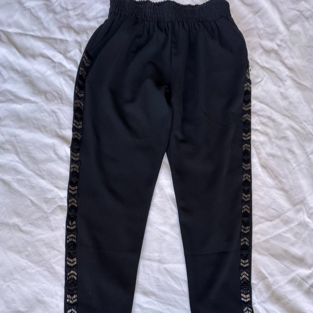 Greylin Black embellished pants